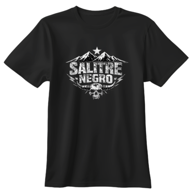 Polera Blanca Logo Salitre Negro: imagen 2