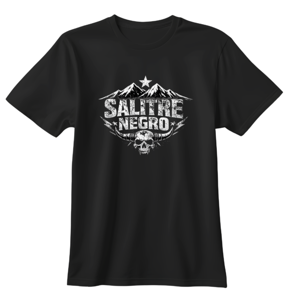 Polera Blanca Logo Salitre Negro