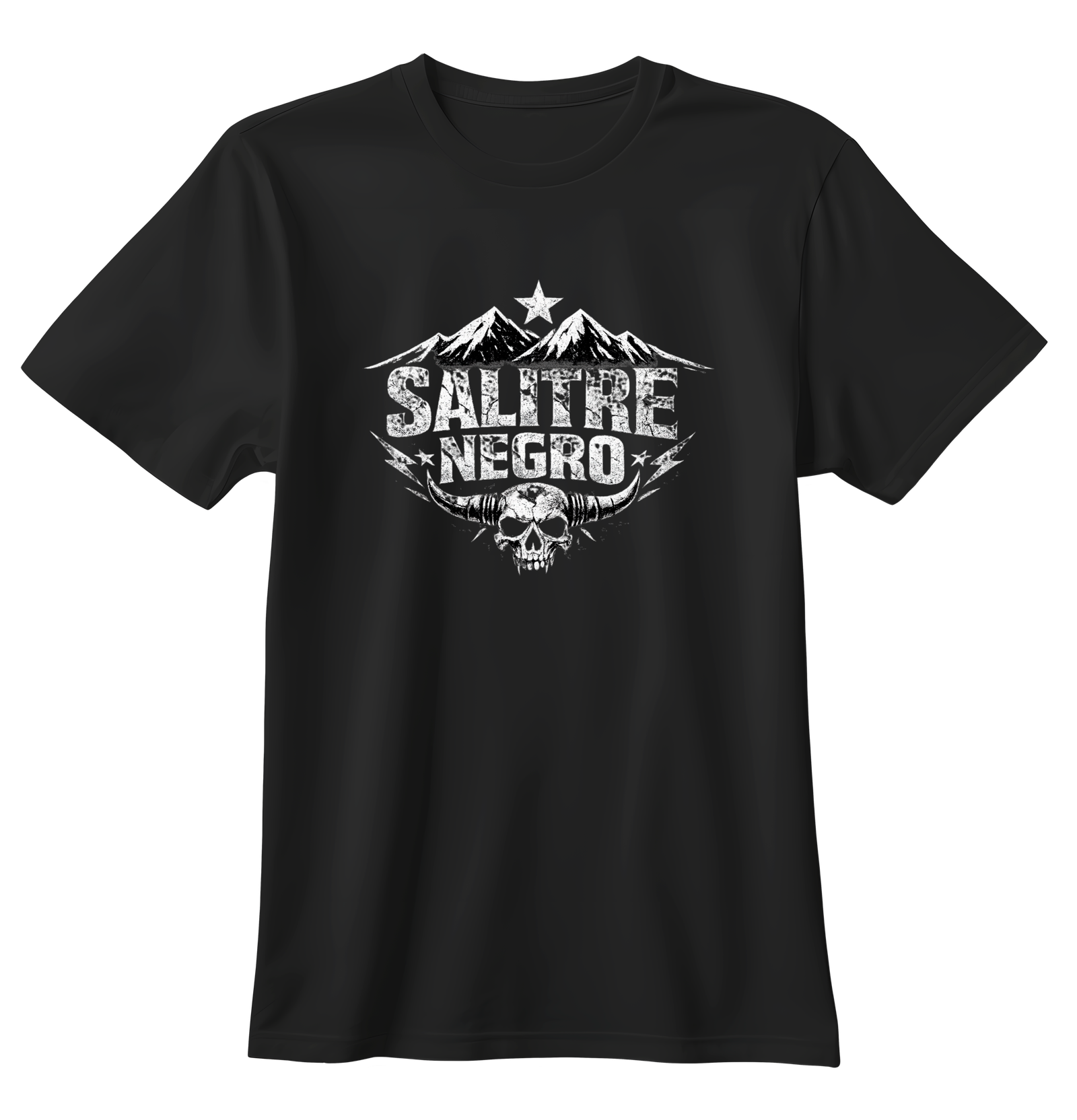 Polera Blanca Logo Salitre Negro: imagen 2